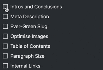 Crypto SEO On Page checklist