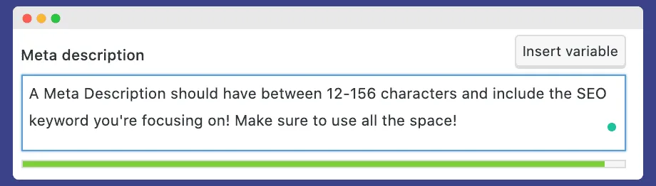 Crypto SEO checklist meta description example what is a meta description