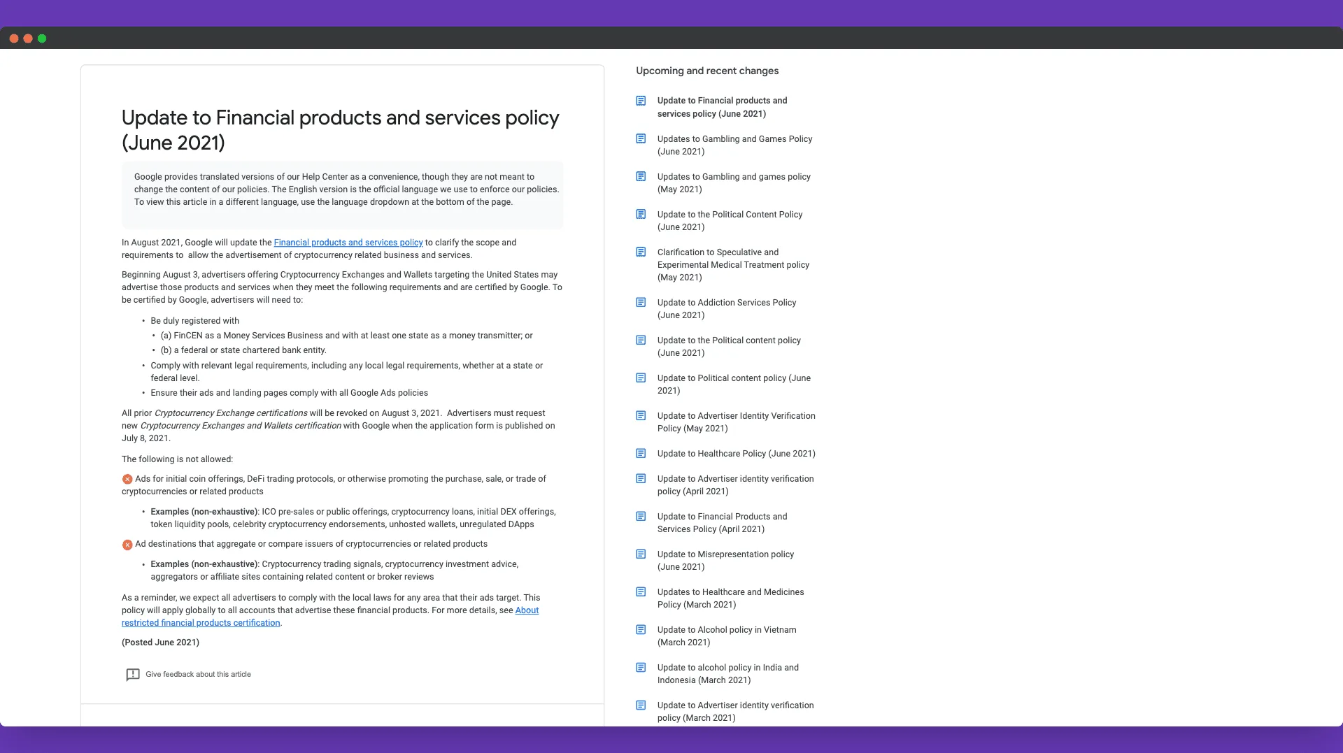 Google reverse blockchain ads ban GuerrillaBuzz