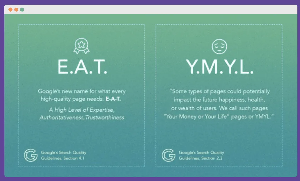 PR and SEO EAT and YAML Practices