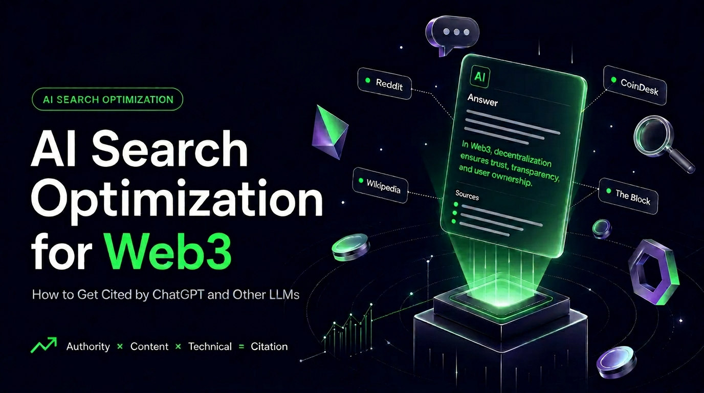 AI Search Optimization for Web3: How to Get Cited by ChatGPT and Other LLMs