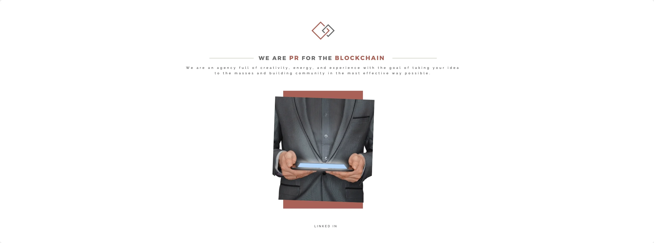 blockchainpr homepage screenshot