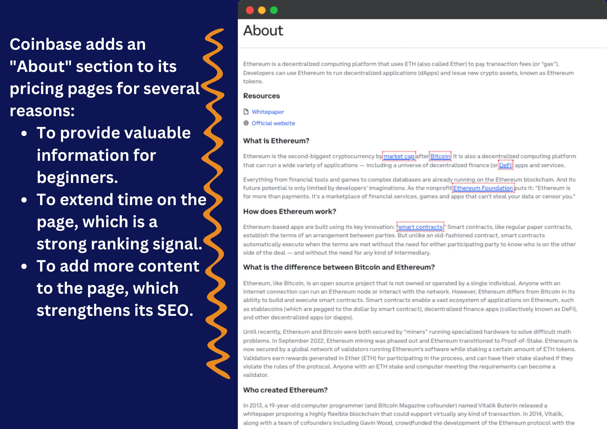 Coinbase Ethereum Price page Screenshoot 3
