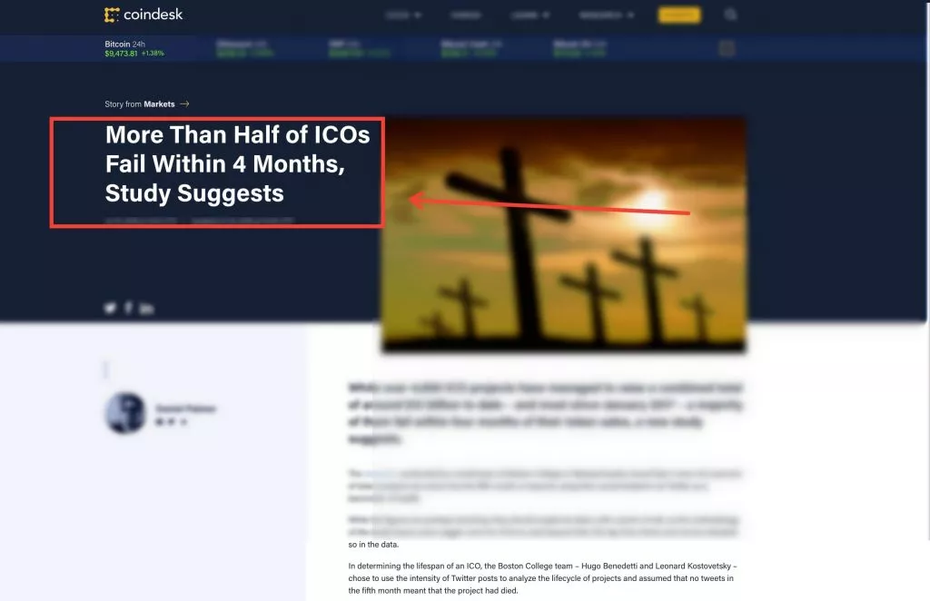 Half of ICO Marketing attempts will fail within 4 months Half of ICO Marketing attempts will fail within 4 months