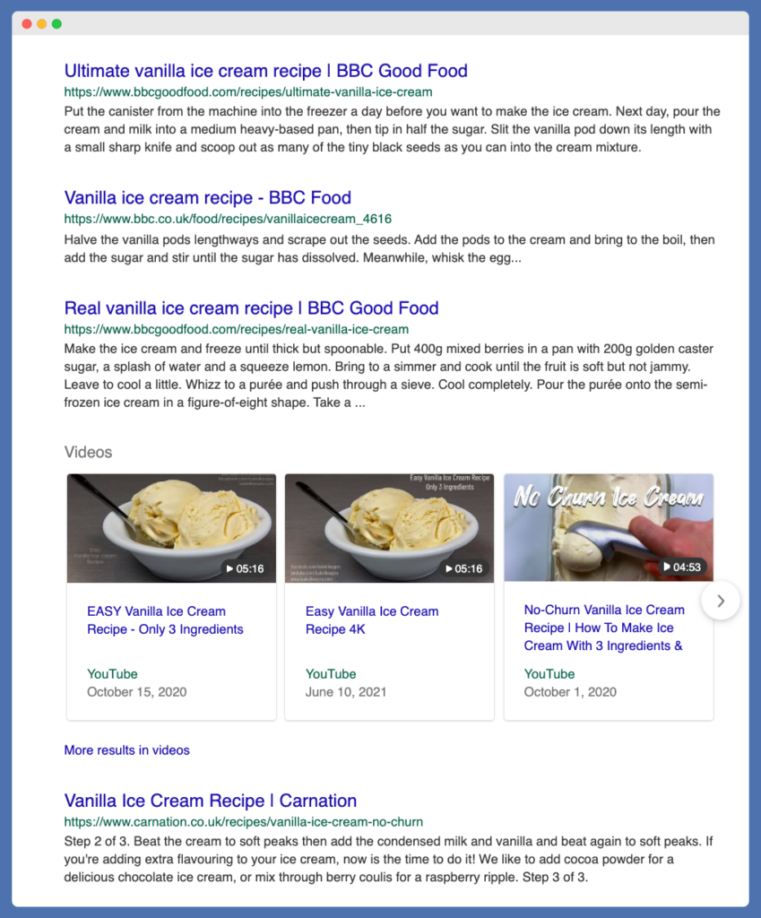 Vanilla ice cream recipe Google Search