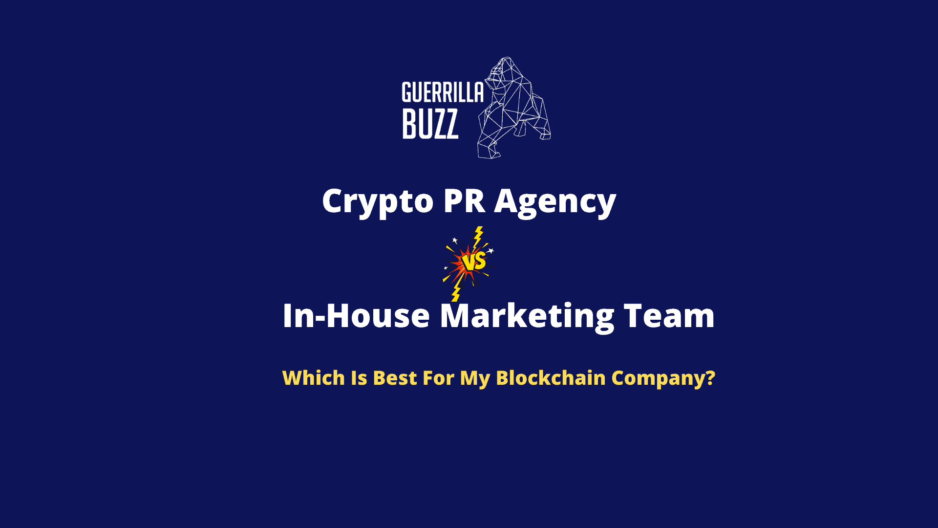 Crypto PR Agency Vs In House Marketing Team