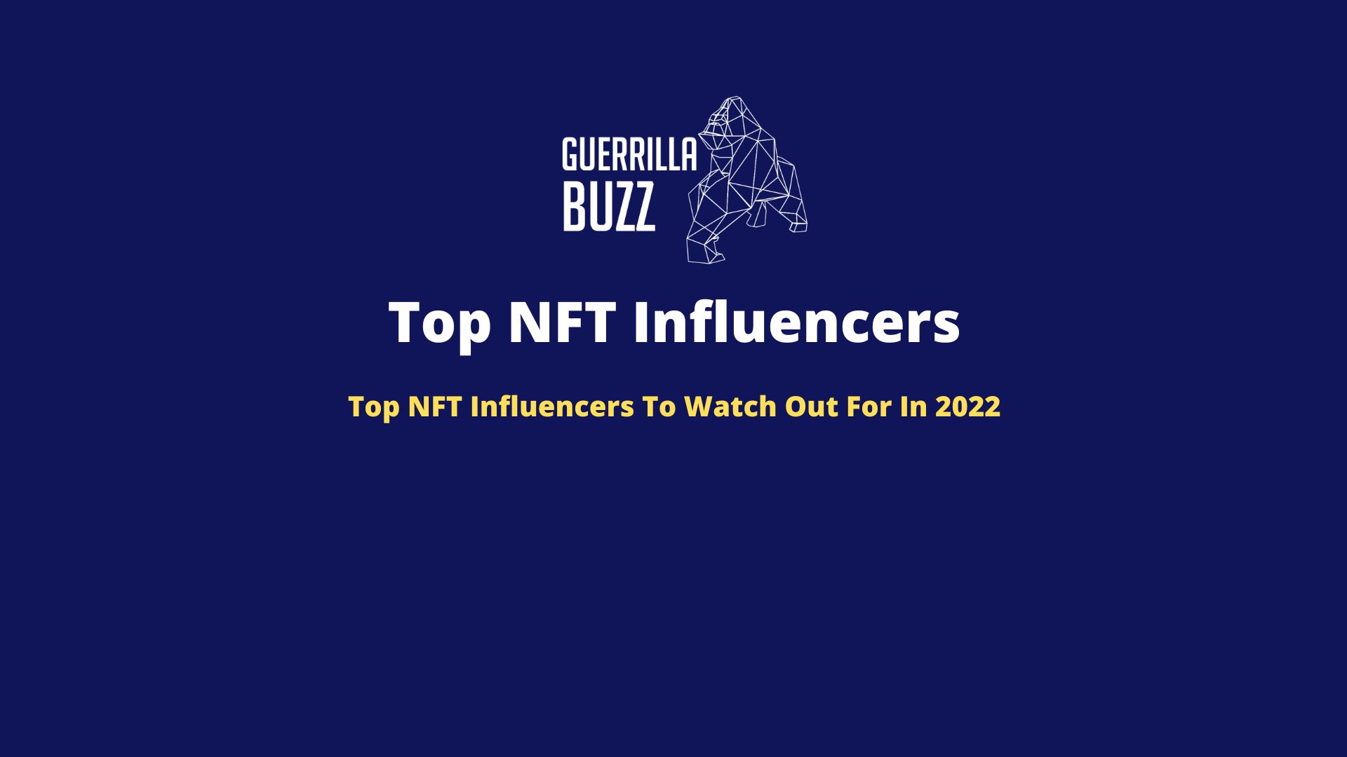 Top 15 NFT Influencers To Follow in 2022