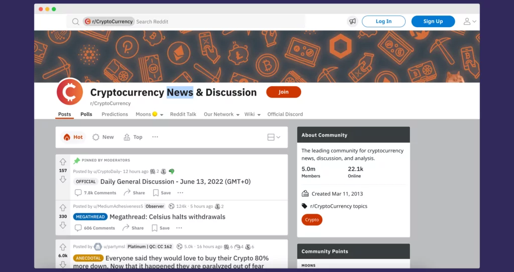 Cryptocurrency Reddit