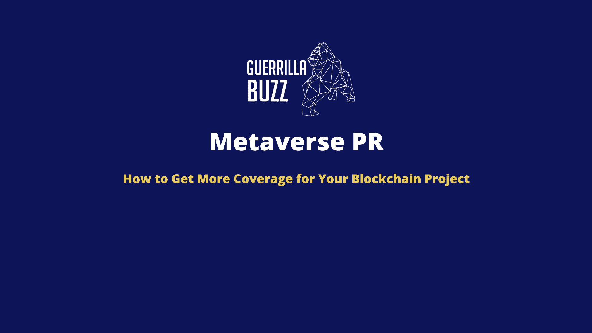 Metaverse PR GuerrillaBuzz Feature Image