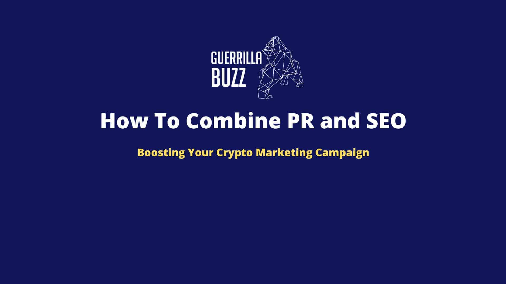 SEO And PR To Boost Crypto Marketing