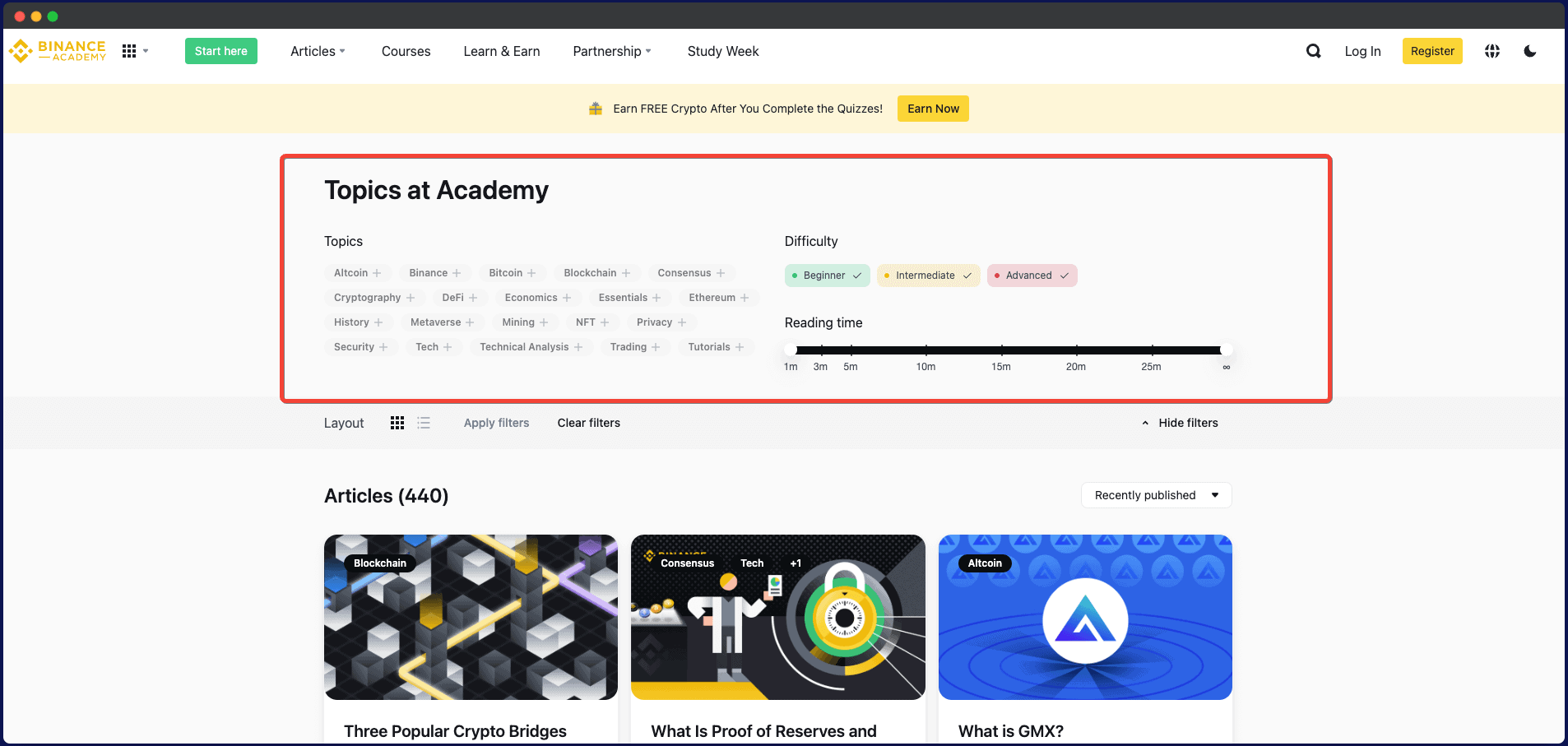 Binance academy smart category