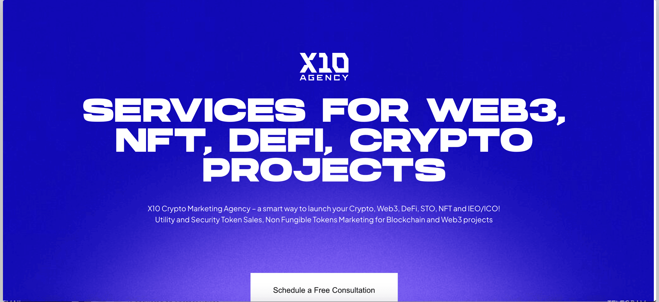 10X Agency homepage screenshot