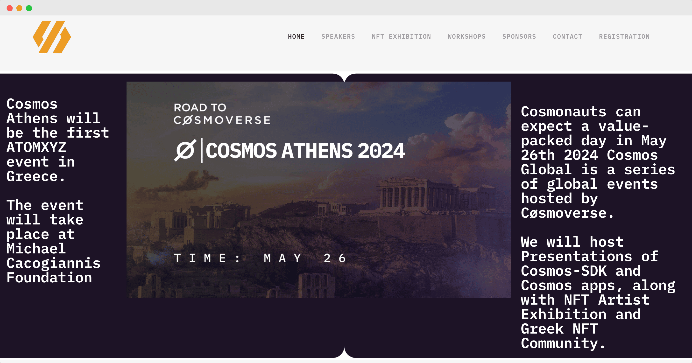 Cosmos Athens 2024 conference screenshot