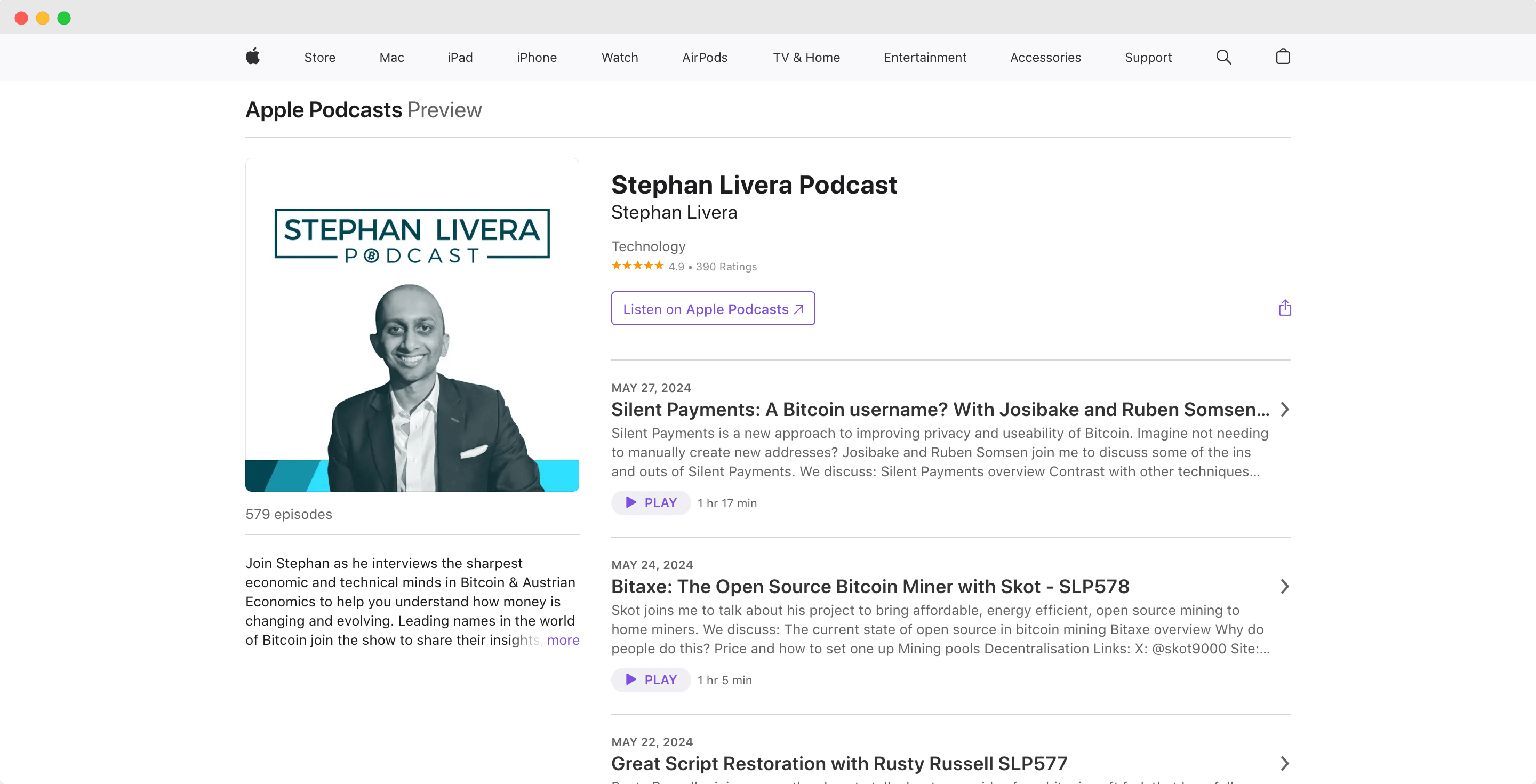 Stephan Livera podcast screenshot