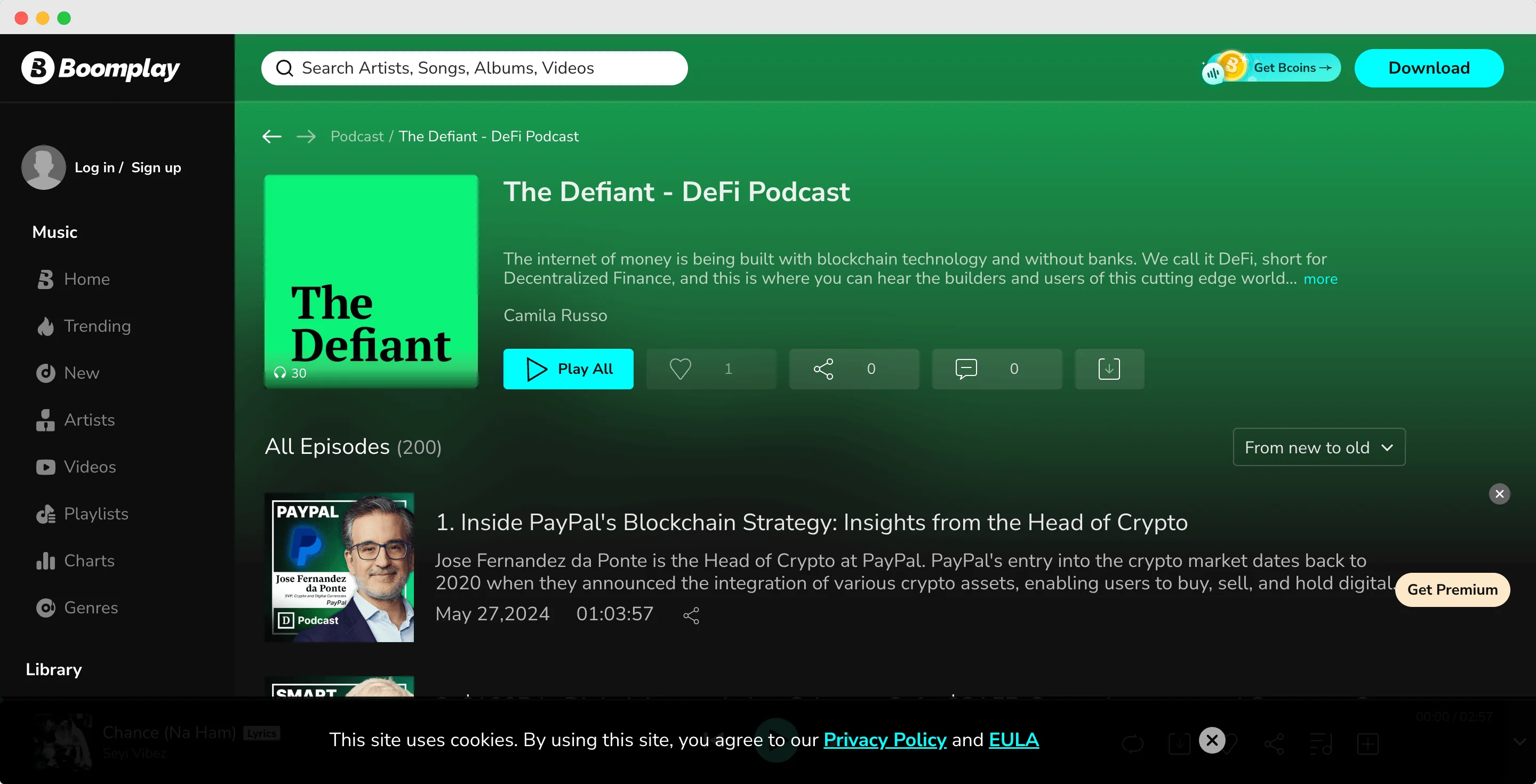 The Defiant podcast screenshot