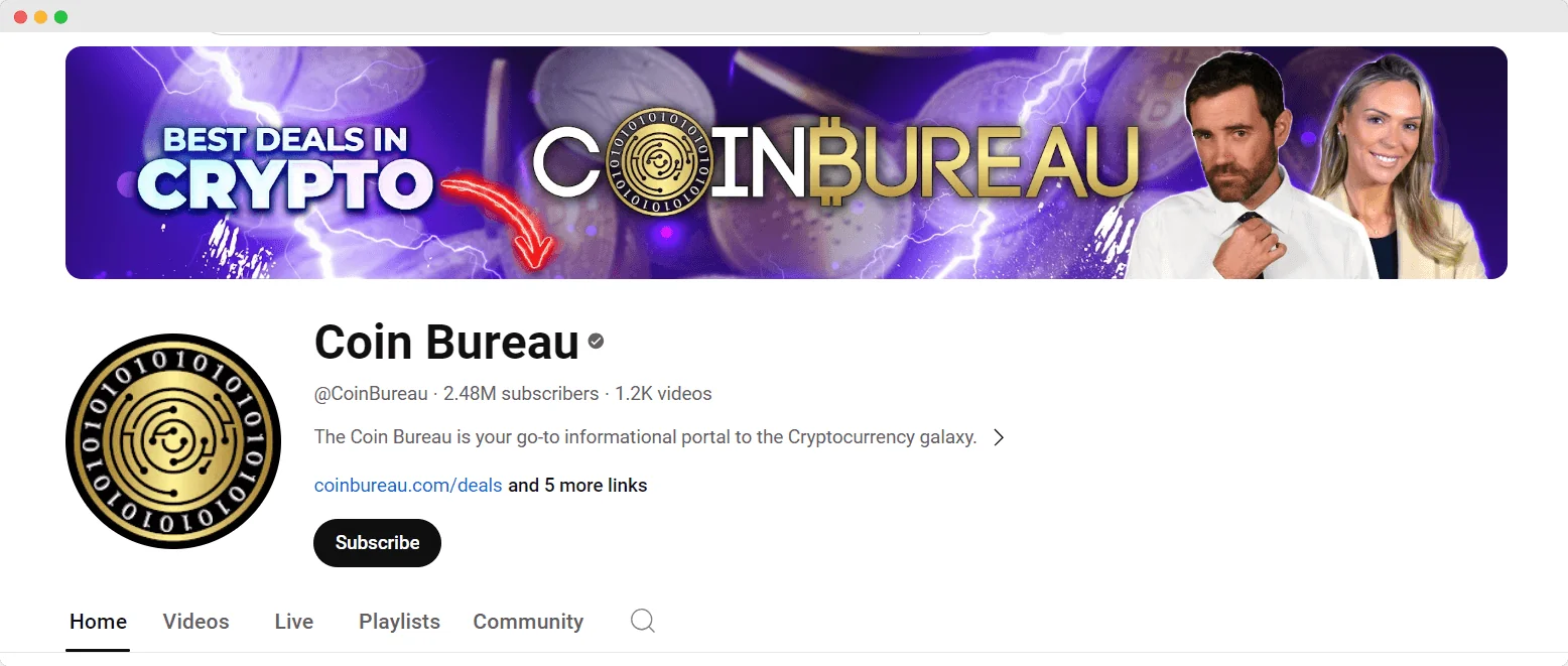 CoinBureau screenshot