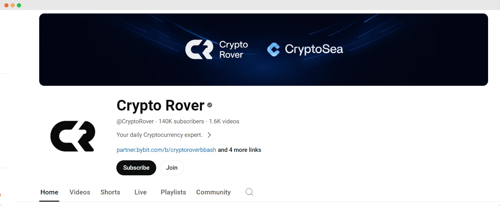 Crypto Rover youtube channel screenshot