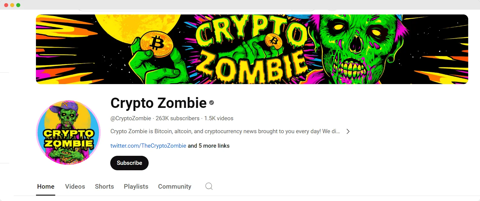 CryptoZombie youtube channel screenshot